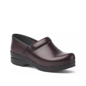 Dansko Womens 41 10.5-11 Professional Clog Cordovan Cabrio Leather Comfortable